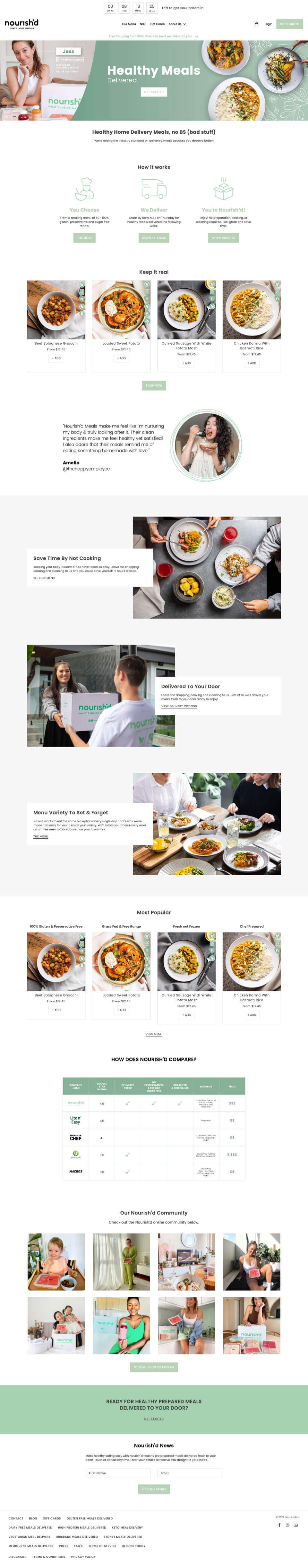 Nourishd Website Build