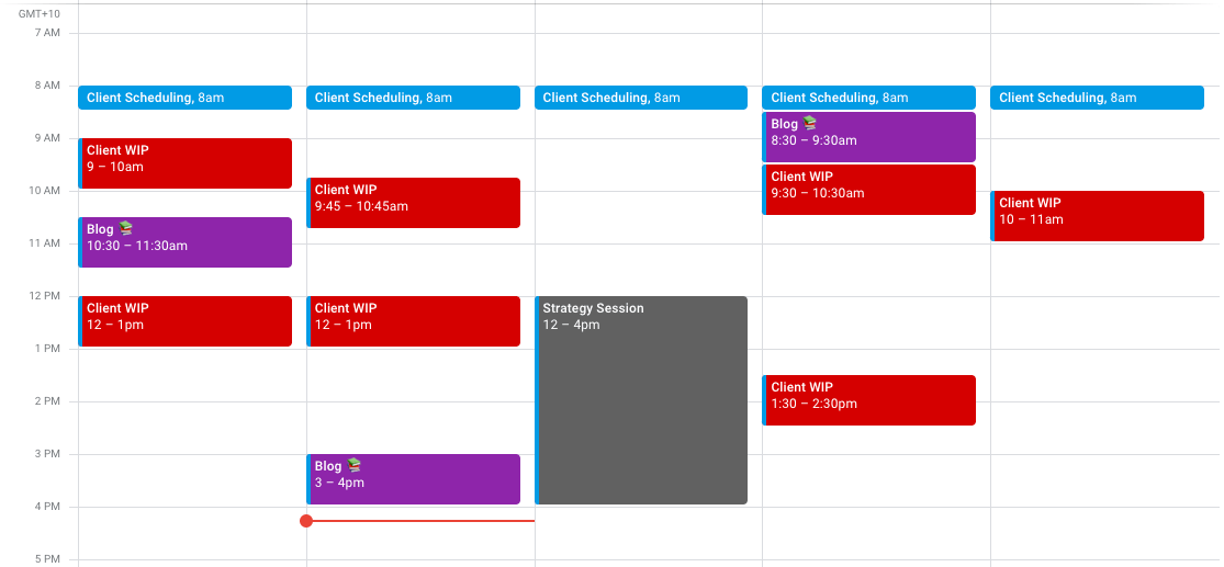 Optimised calendar